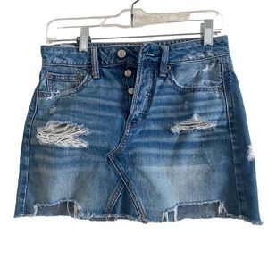 American eagle denim skirt size 0